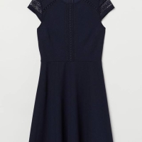 Đầm xòe xanh navy